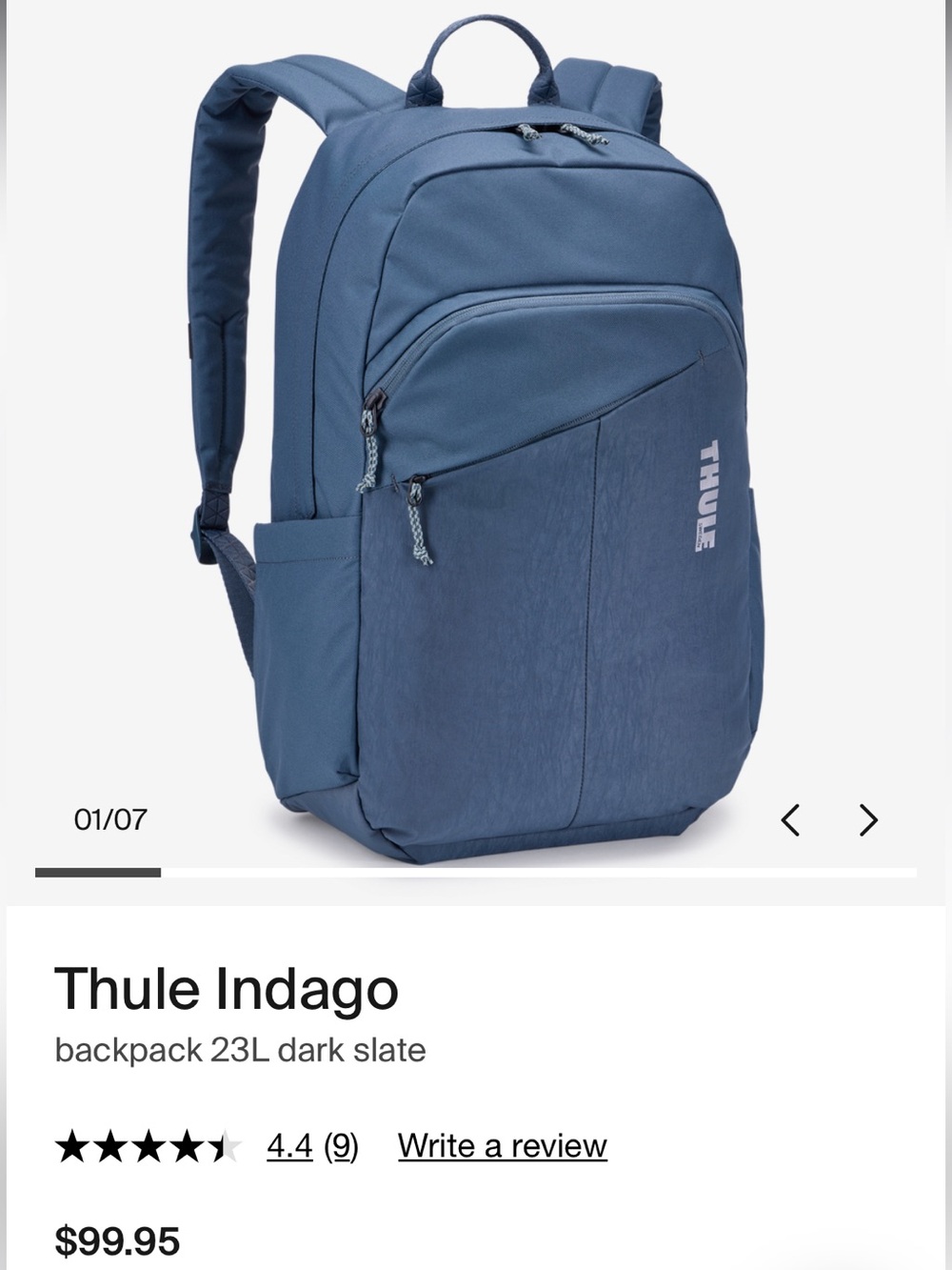 Thule Indago Backpack in Slate Blue